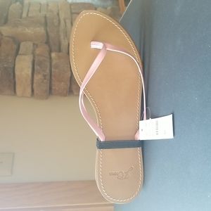 JCrew Leather Capri Flip Flop Sandals